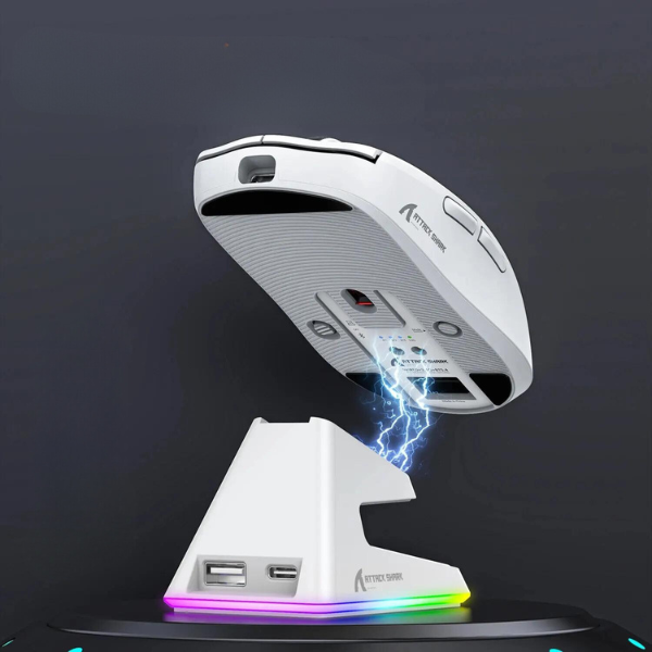 Mouse sem Fio com Base de Carregamento