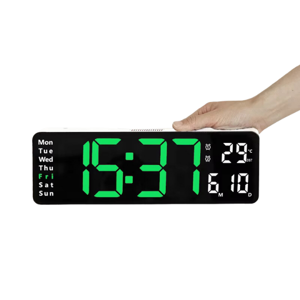 Relógio de Parede Digital com Display Grande