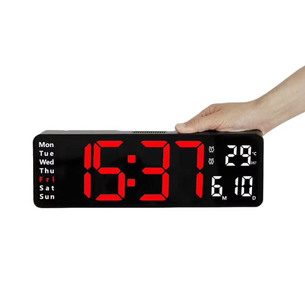 Relógio de Parede Digital com Display Grande