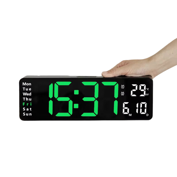 Relógio de Parede Digital com Display Grande