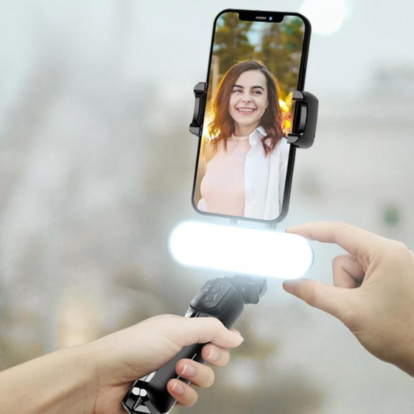 Tripé Estabilizador com Luz de Preenchimento