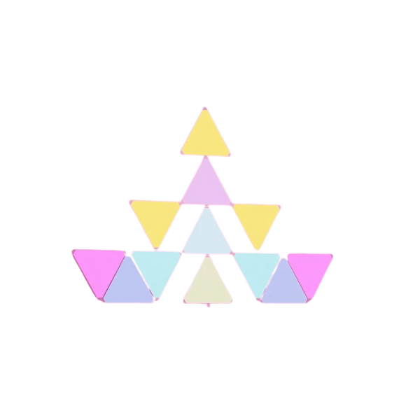 Lâmpadas de Parede Triangulares Led
