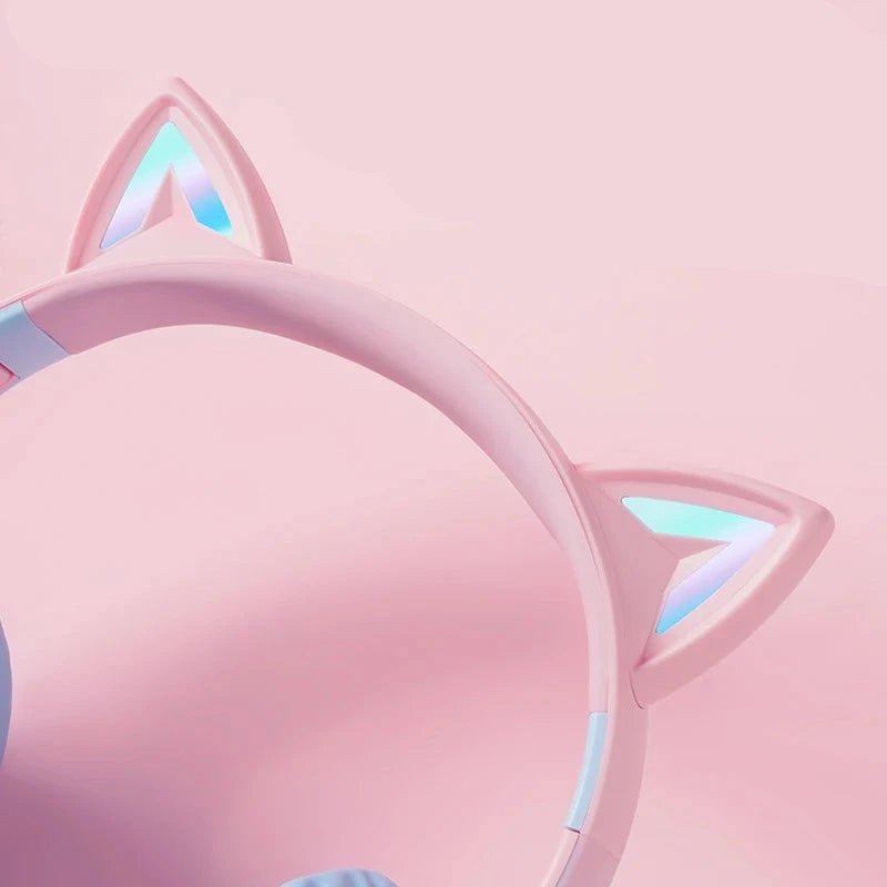 Fone Headset com Orelha de Gatinho