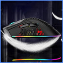 Mouse Sem Fio com Luz RGB