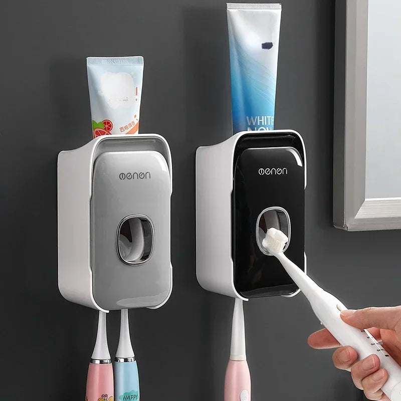 Dispensador Automático de Pasta de Dente com Suporte para Escova