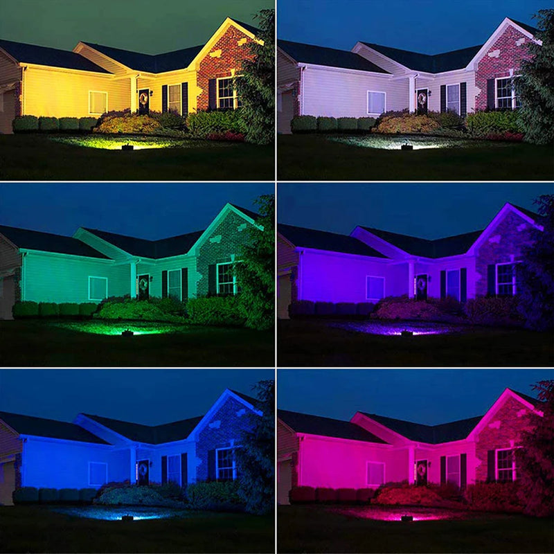 Refletor LED RGB Inteligente com Controle Remoto