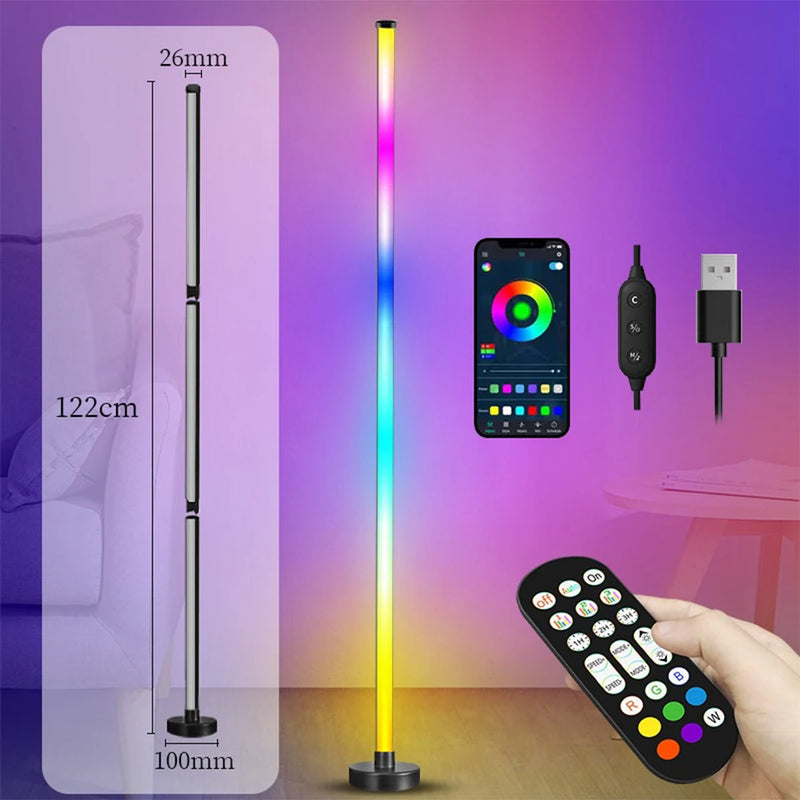 Luminária de Chão RGB Inteligente
