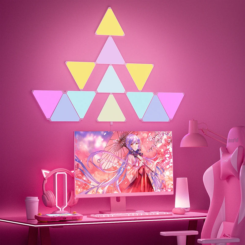 Lâmpadas de Parede Triangulares Led